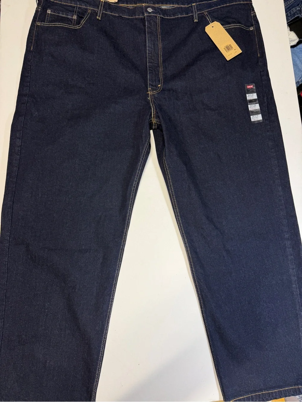 Levi's Men's Dark Blue Relaxed Fit Denim Jeans